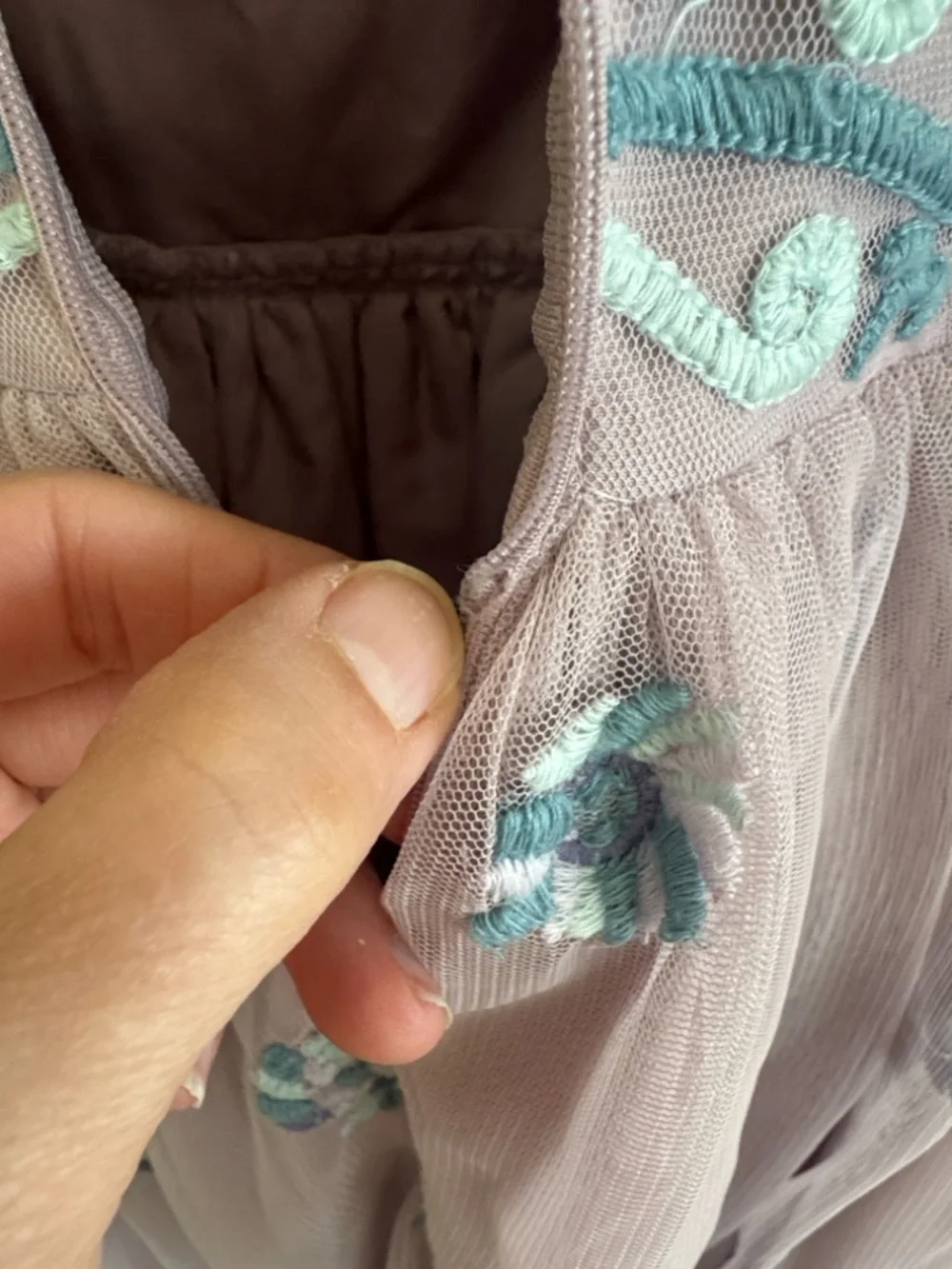 JessaKae Rapunzel lavender purple floral midi dress size XXS - Picture 8 of 10